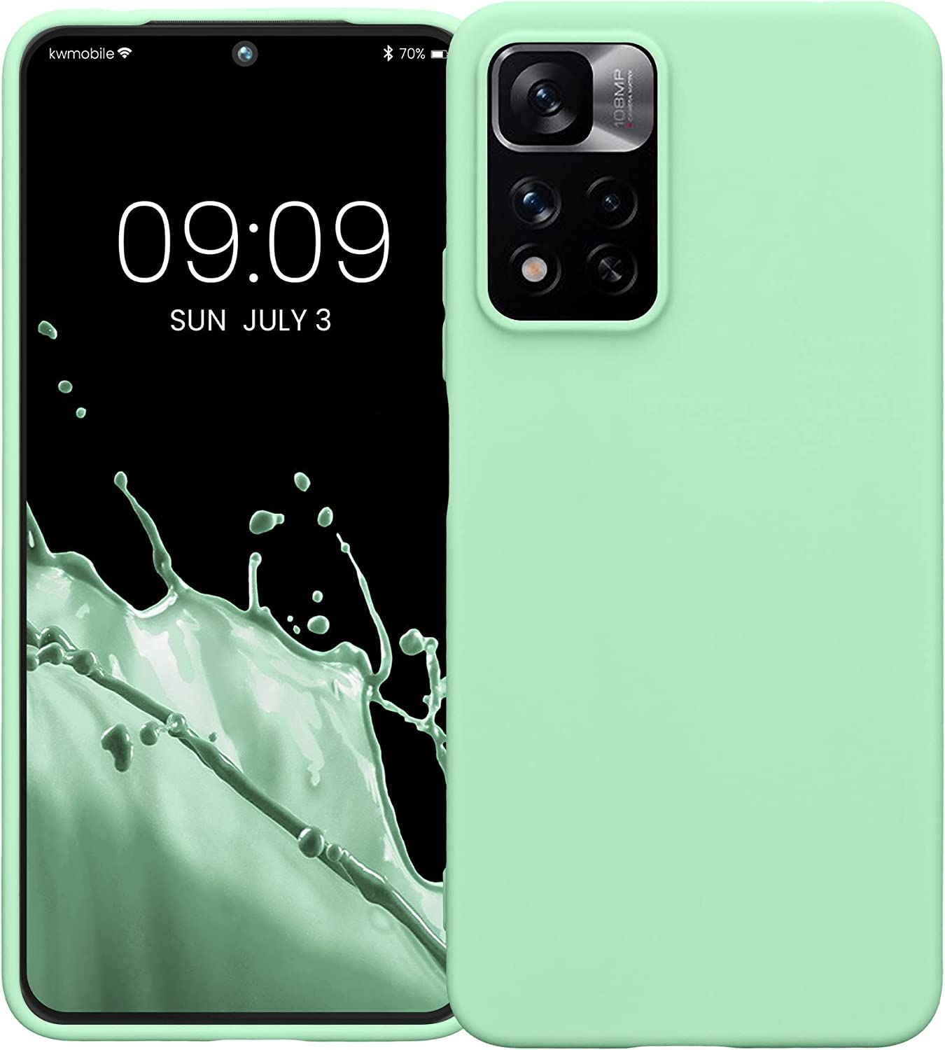 KW Xiaomi Redmi Note 11 Pro+ 5G Θήκη Σιλικόνης TPU - Mint Matte - 58095.50