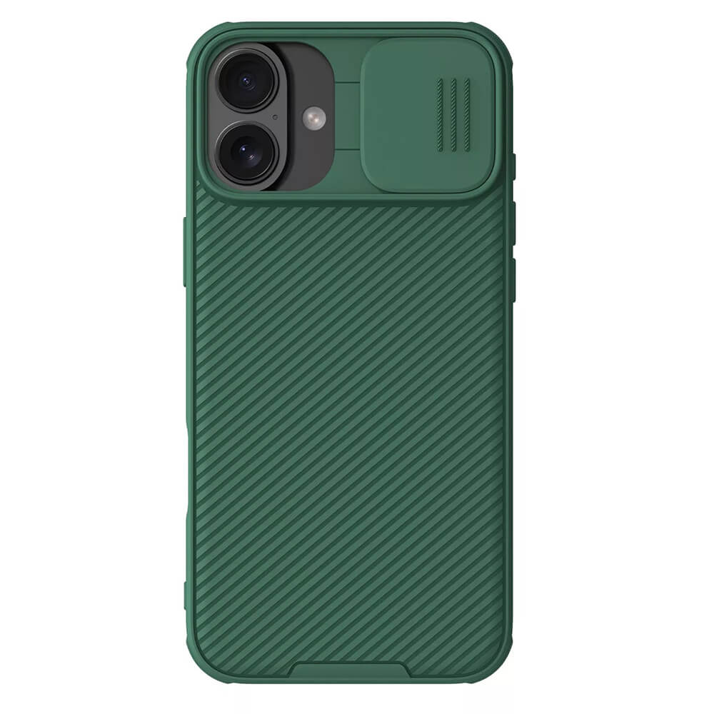 Nillkin iPhone 16 CamShield Pro Σκληρή Θήκη με Κάλυμμα για την Κάμερα - Green