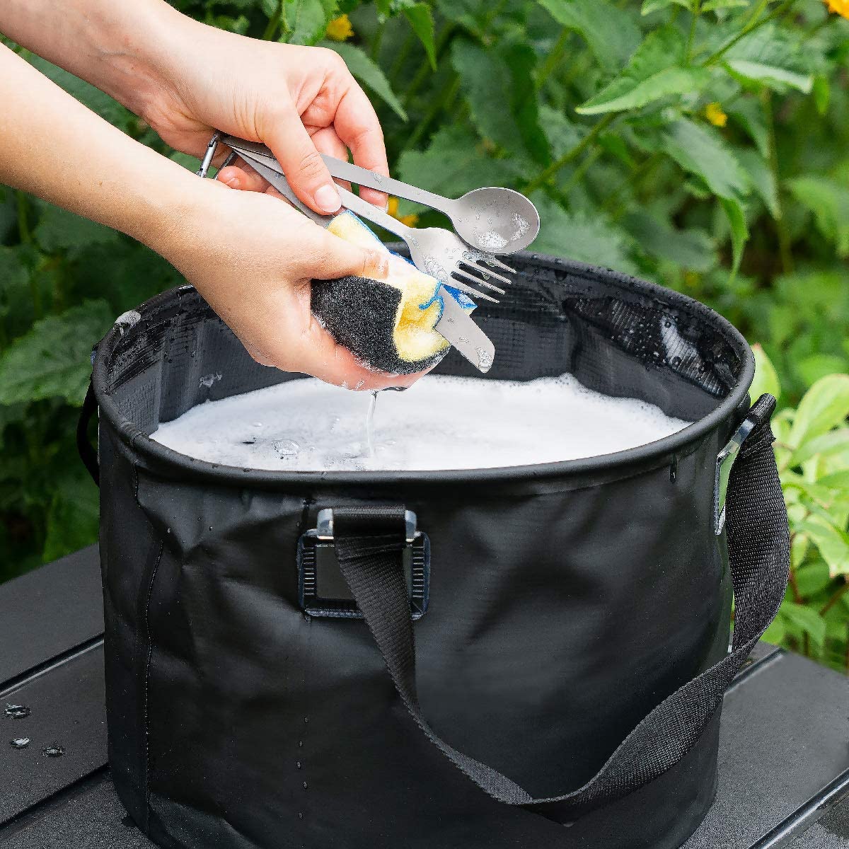 Navaris Πτυσσόμενος Κάδος Νερού και Αποθήκευσης - 15L - Black - 50877.2.04