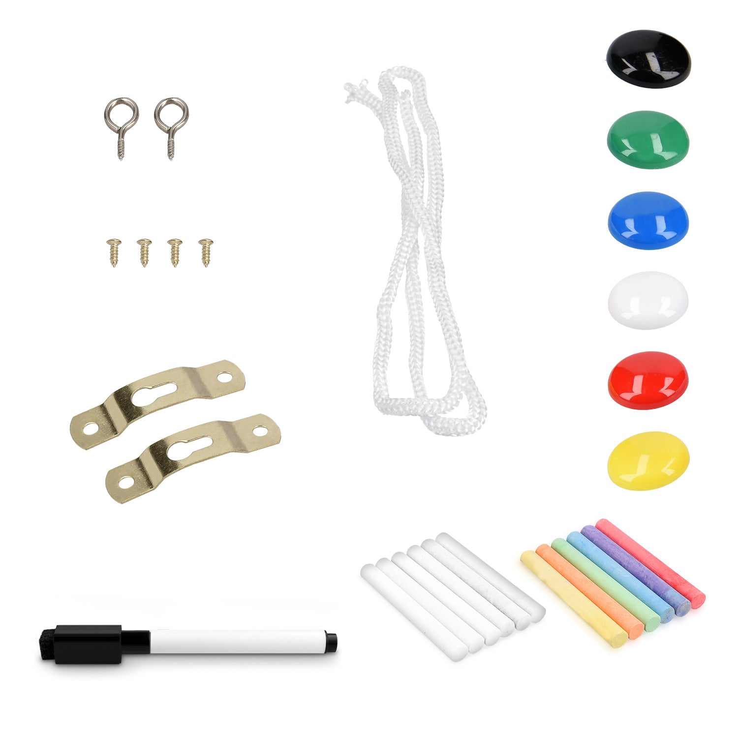 Navaris Double Sided Chalkboard Whiteboard - Πίνακας Ανακοινώσεων Διπλής Όψης - White - Black - 46082.02