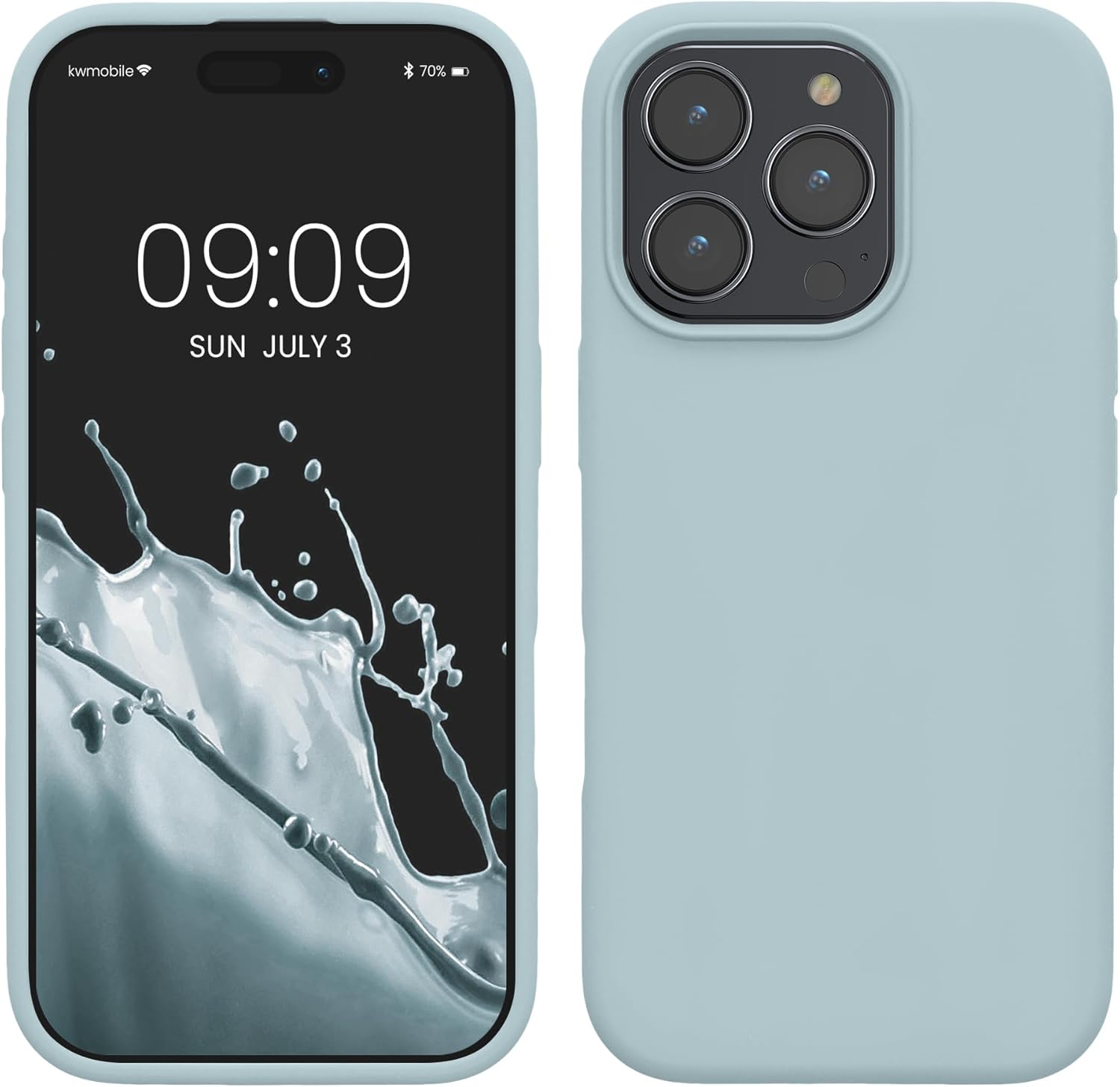 KW iPhone 16 Pro Max Θήκη Σιλικόνης Rubberized TPU - Cool Mint