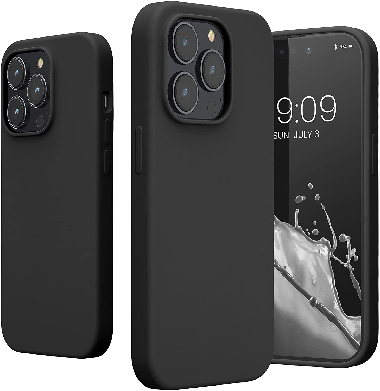 KW iPhone 14 Pro Θήκη Σιλικόνης TPU - Black - 59073.01