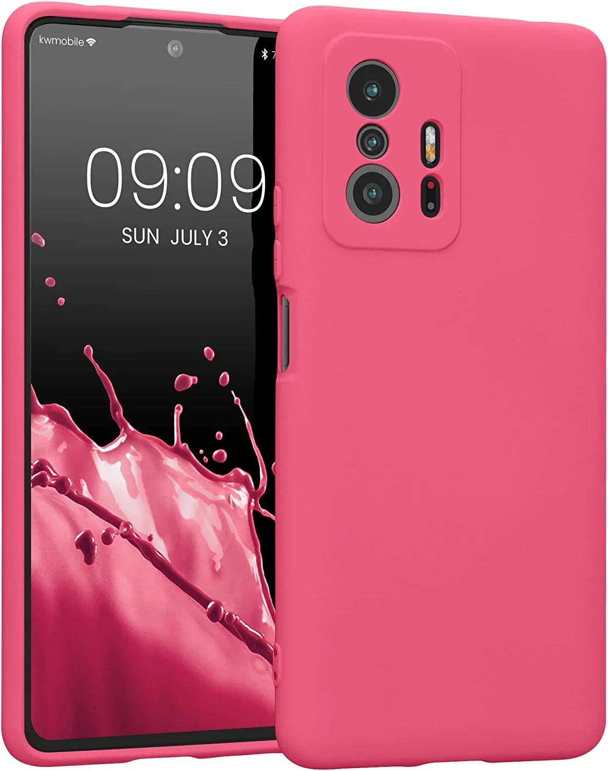 KW Xiaomi 11T / 11T Pro Θήκη Σιλικόνης Rubberized TPU - Awesome Pink - 56573.238