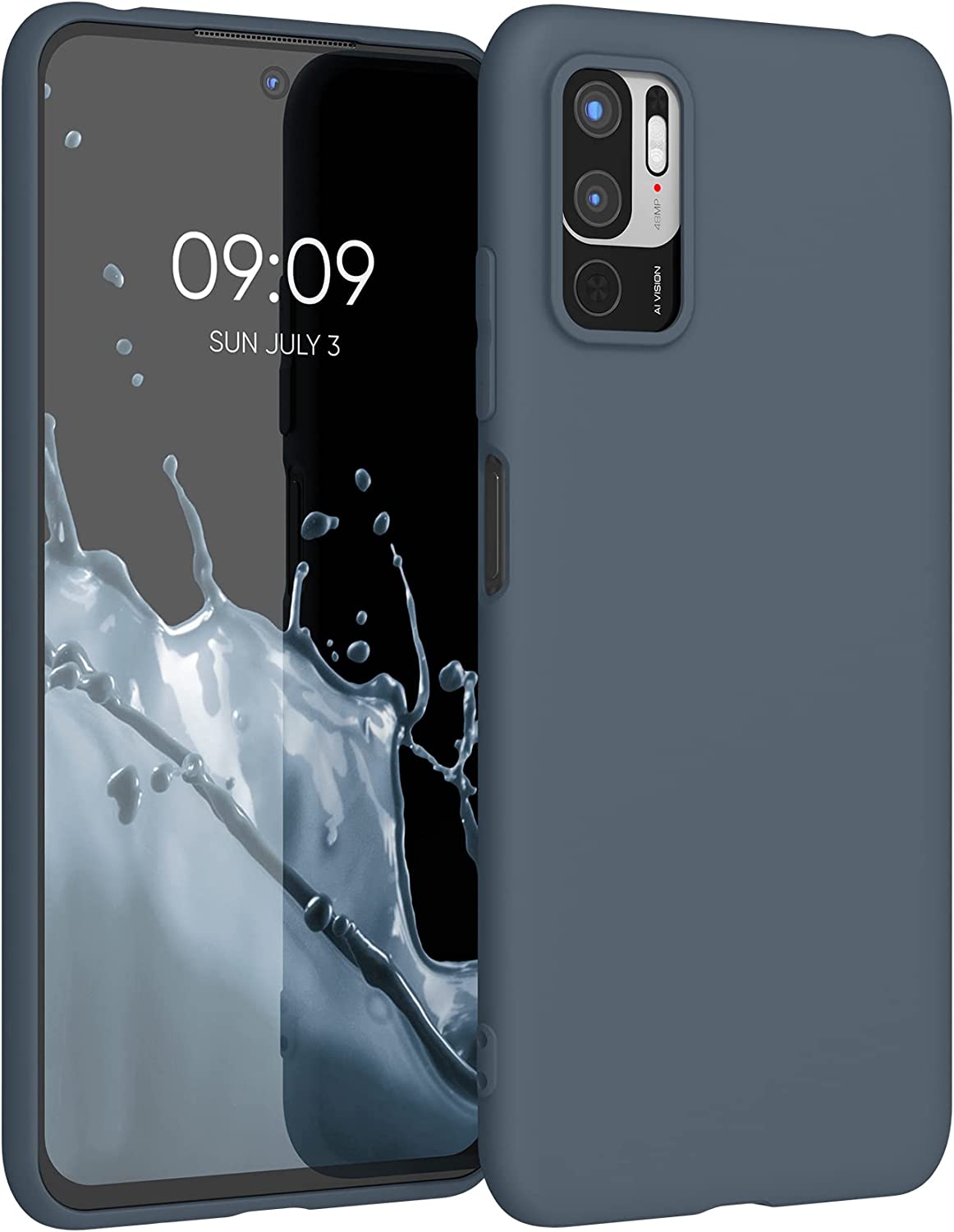 KW Xiaomi Redmi Note 10 5G Θήκη Σιλικόνης TPU - Dark Slate - 54947.202