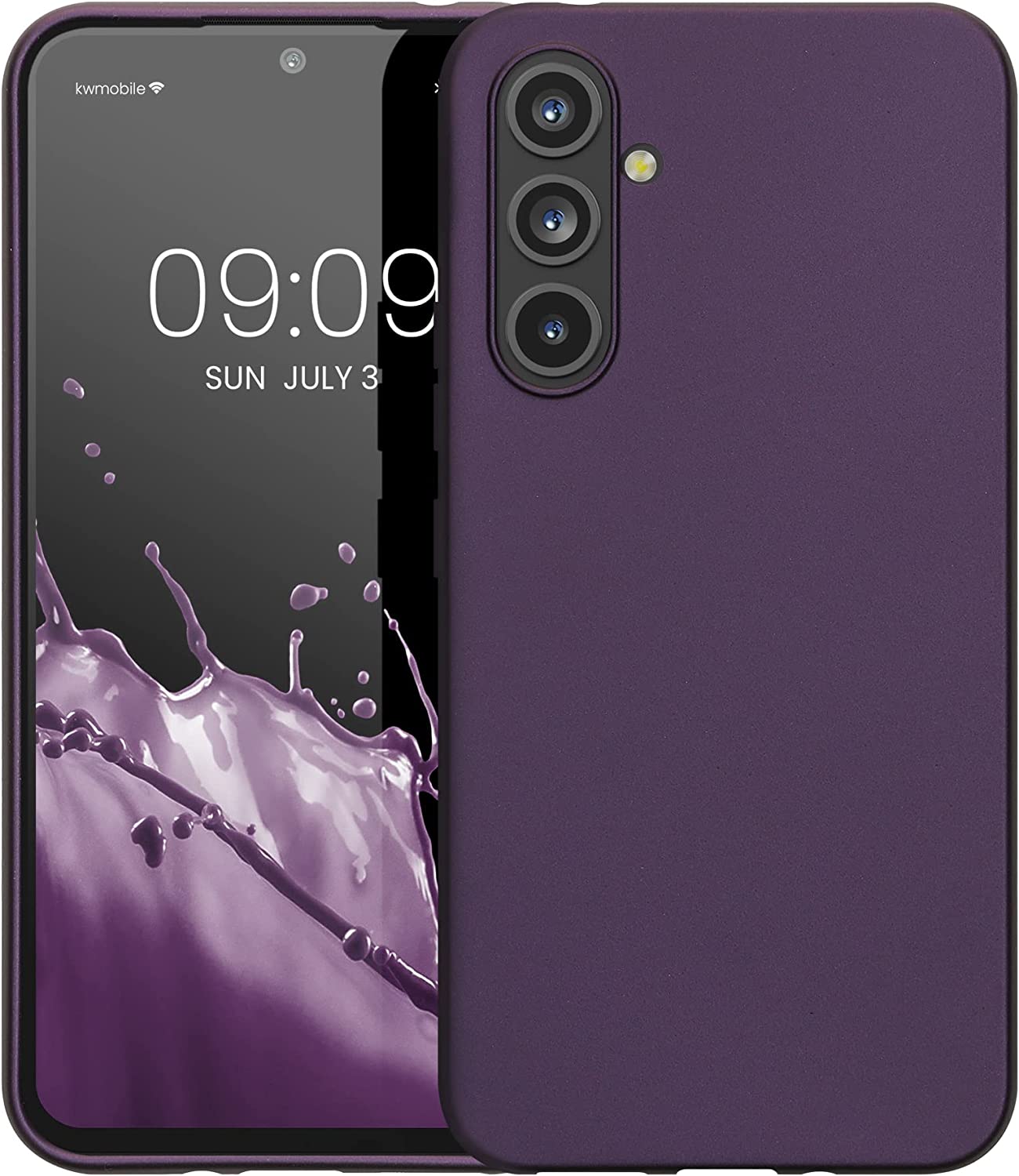 KW Samsung Galaxy A54 5G Θήκη Σιλικόνης TPU - Metallic Berry - 60797.115