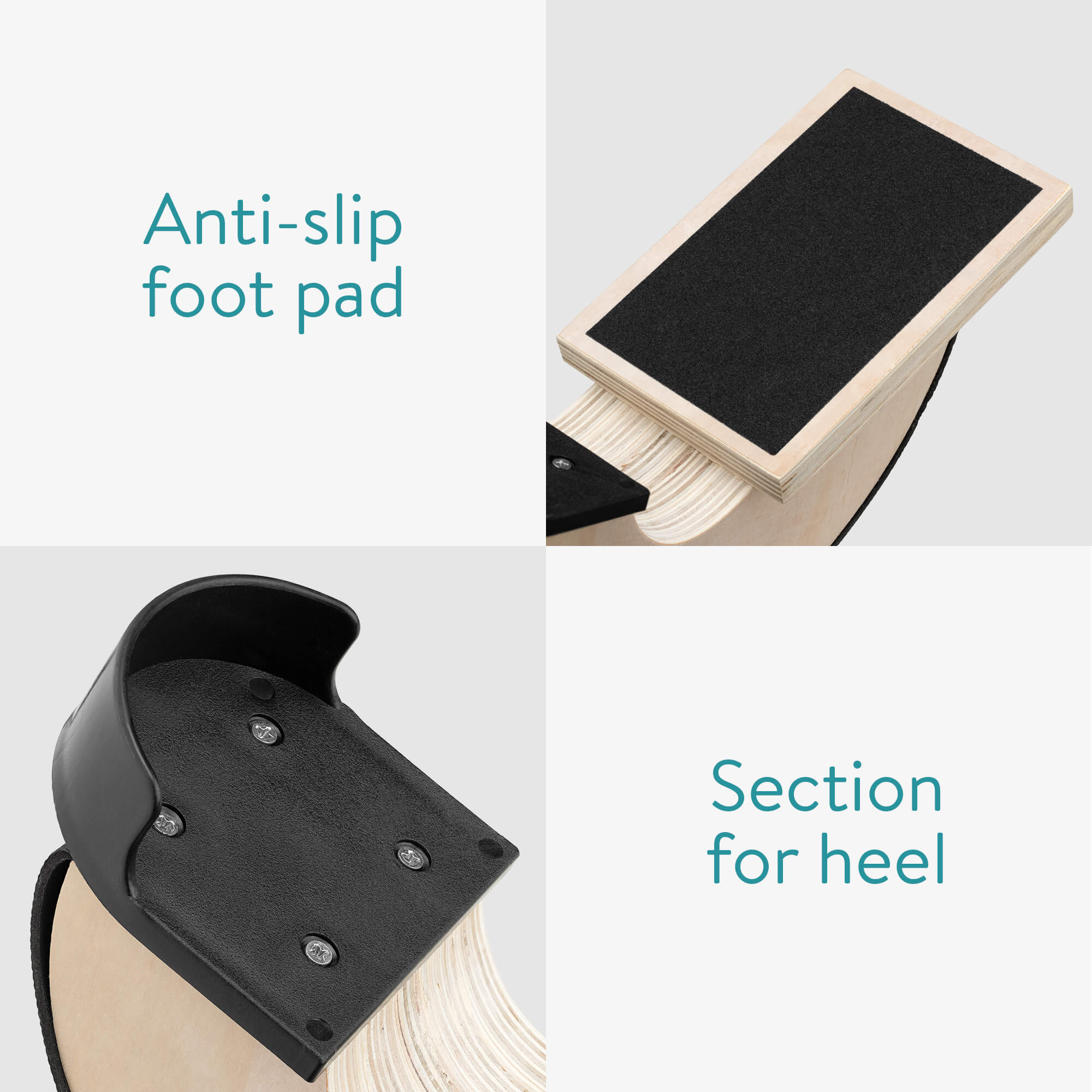 Navaris Ξύλινος Κύλινδρος Εκγύμνασης για Γάμπες Αστραγάλους - 57070.01