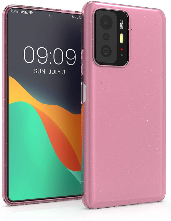 KW Xiaomi 11T / 11T Pro Θήκη Σιλικόνης TPU Design Glitter Uniform - Διάφανη / Pink - 56840.02