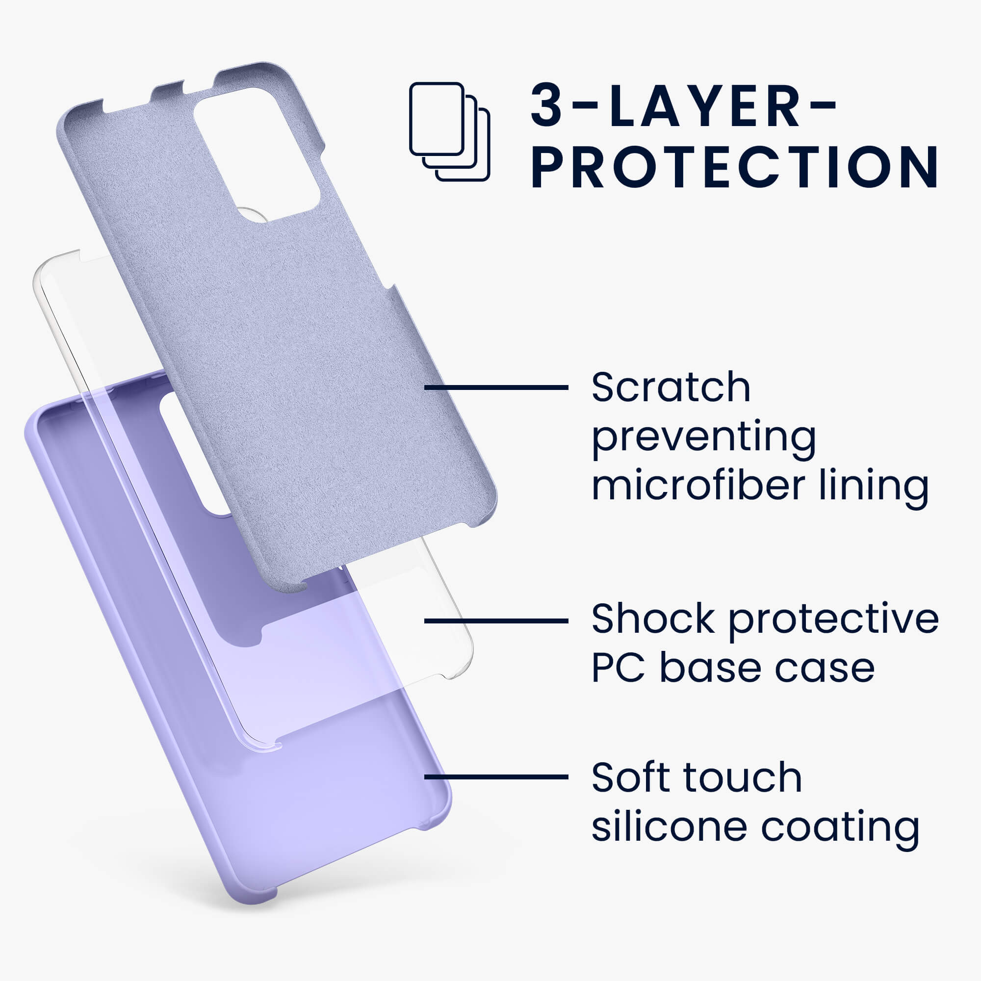 KW Xiaomi Poco M4 Pro 5G / Redmi Note 11S 5G Θήκη Σιλικόνης Rubber TPU - Lavender - 56844.108