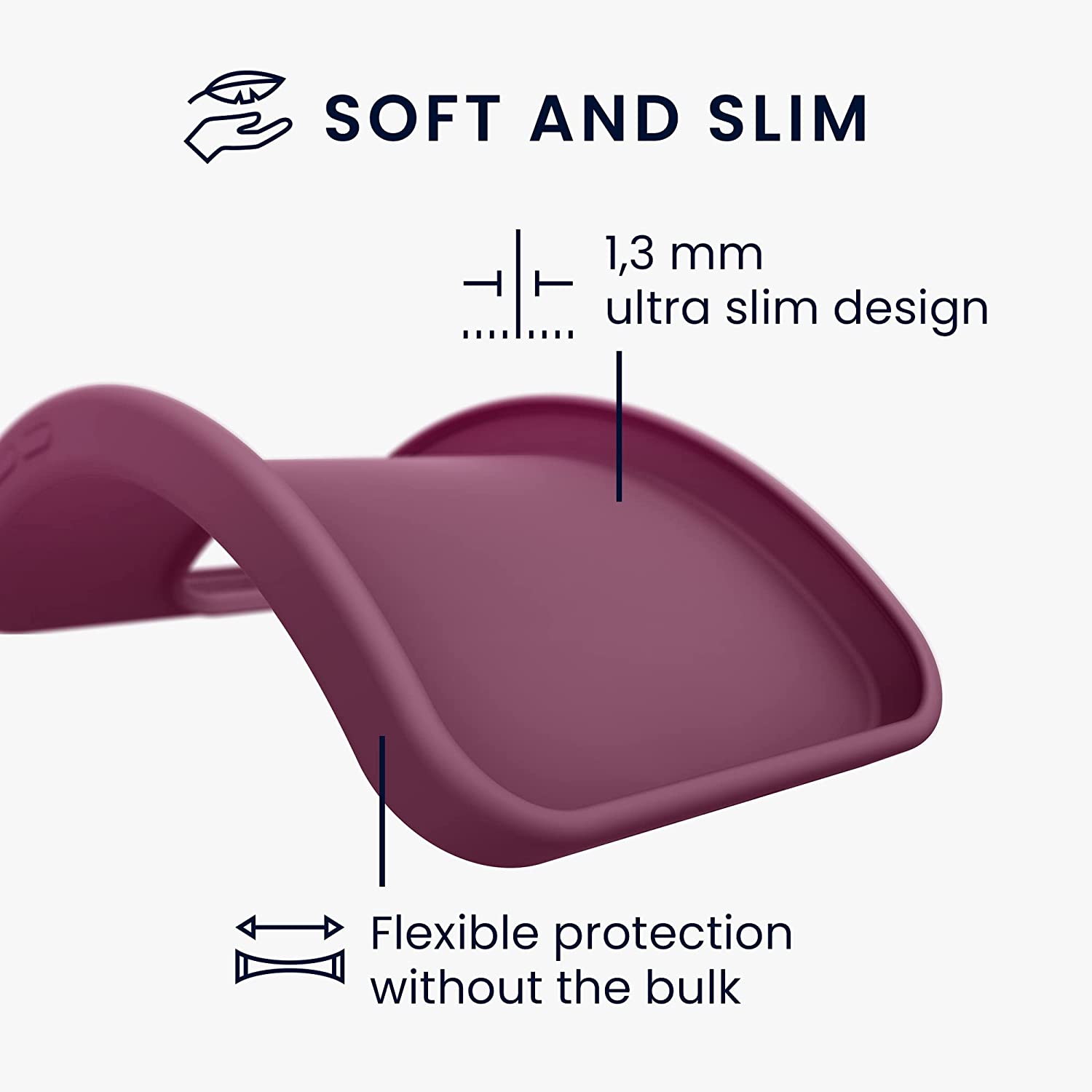 KW Xiaomi Redmi Note 11 Pro+ 5G Θήκη Σιλικόνης TPU - Bordeaux Purple - 58095.187