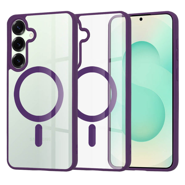 Techsuit Samsung Galaxy S25 Plus - MagSafe Pro - Σκληρή Θήκη με Πλαίσιο Σιλικόνης - Purple