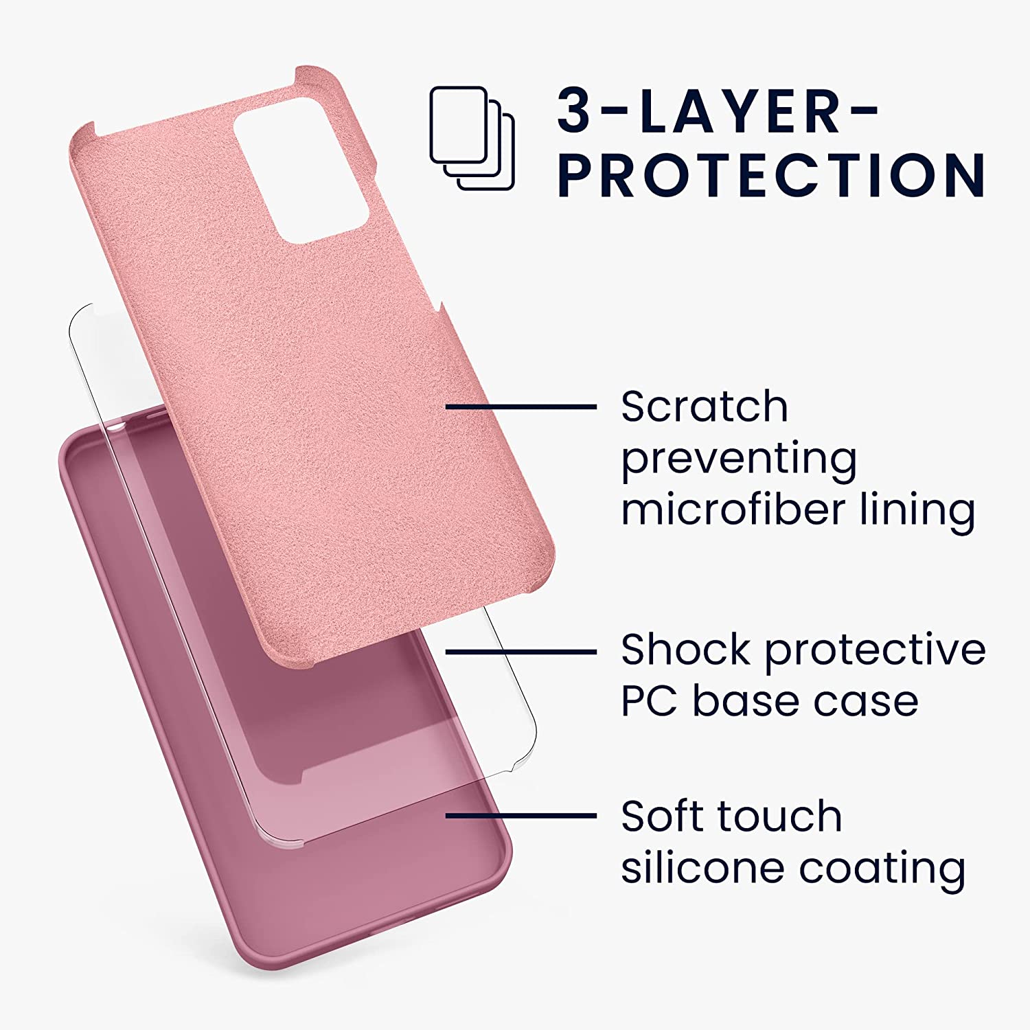 KW Xiaomi Redmi Note 11 Pro / Note 11 Pro 5G Θήκη Σιλικόνης Rubberized TPU - Deep Rusty Rose - 57373.167