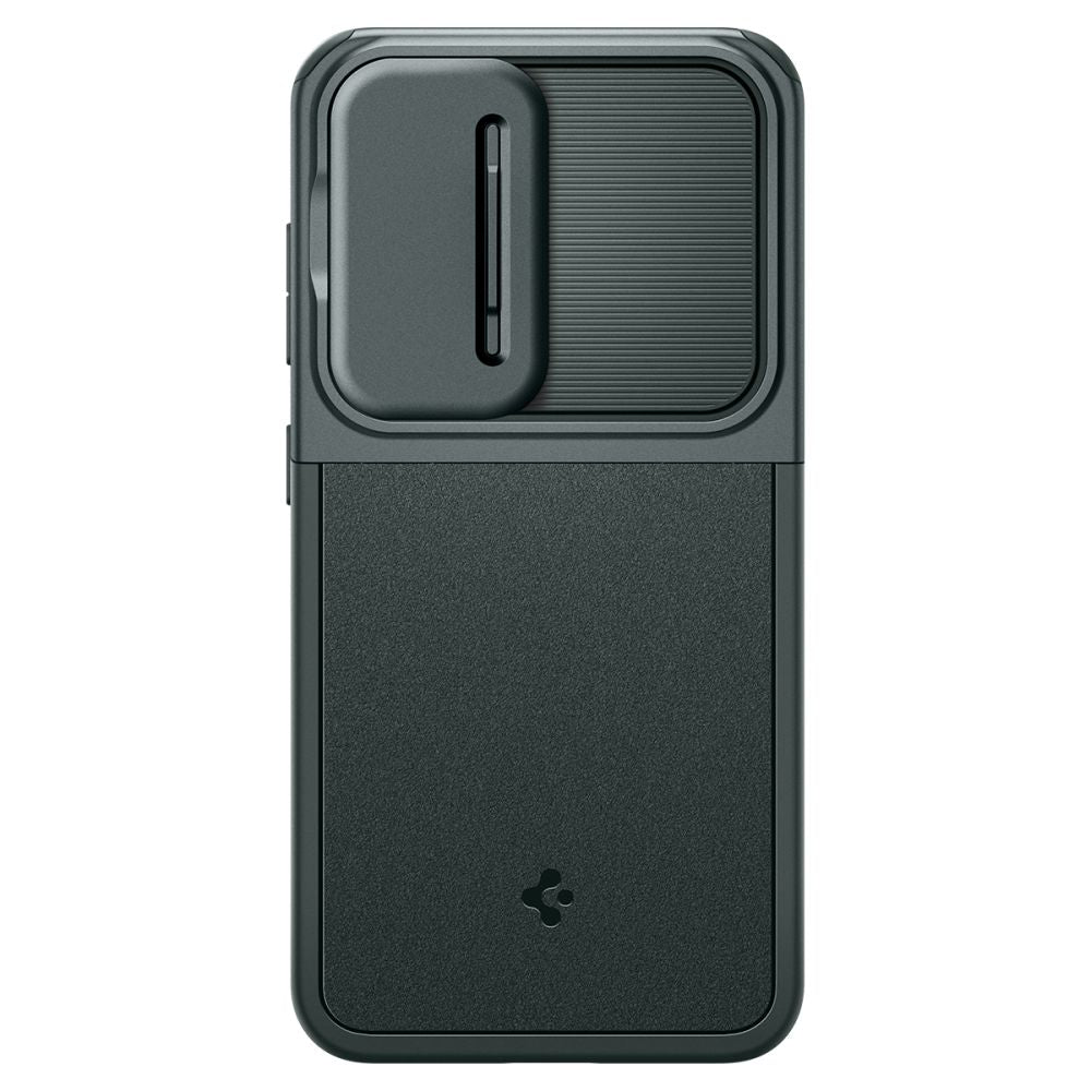 Spigen Samsung Galaxy S24 Optik Armor Θήκη Σιλικόνης με Κάλυμμα για την Κάμερα - Abyss Green