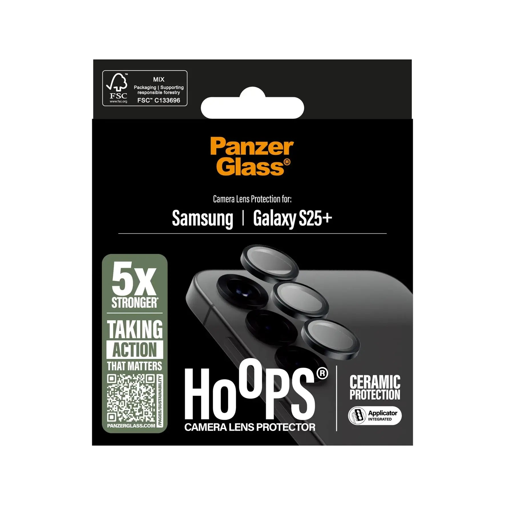 PanzerGlass Samsung Galaxy S25 Plus Hoops Camera Lens Protector Αντιχαρακτικό Γυαλί για την Κάμερα - Ceramic