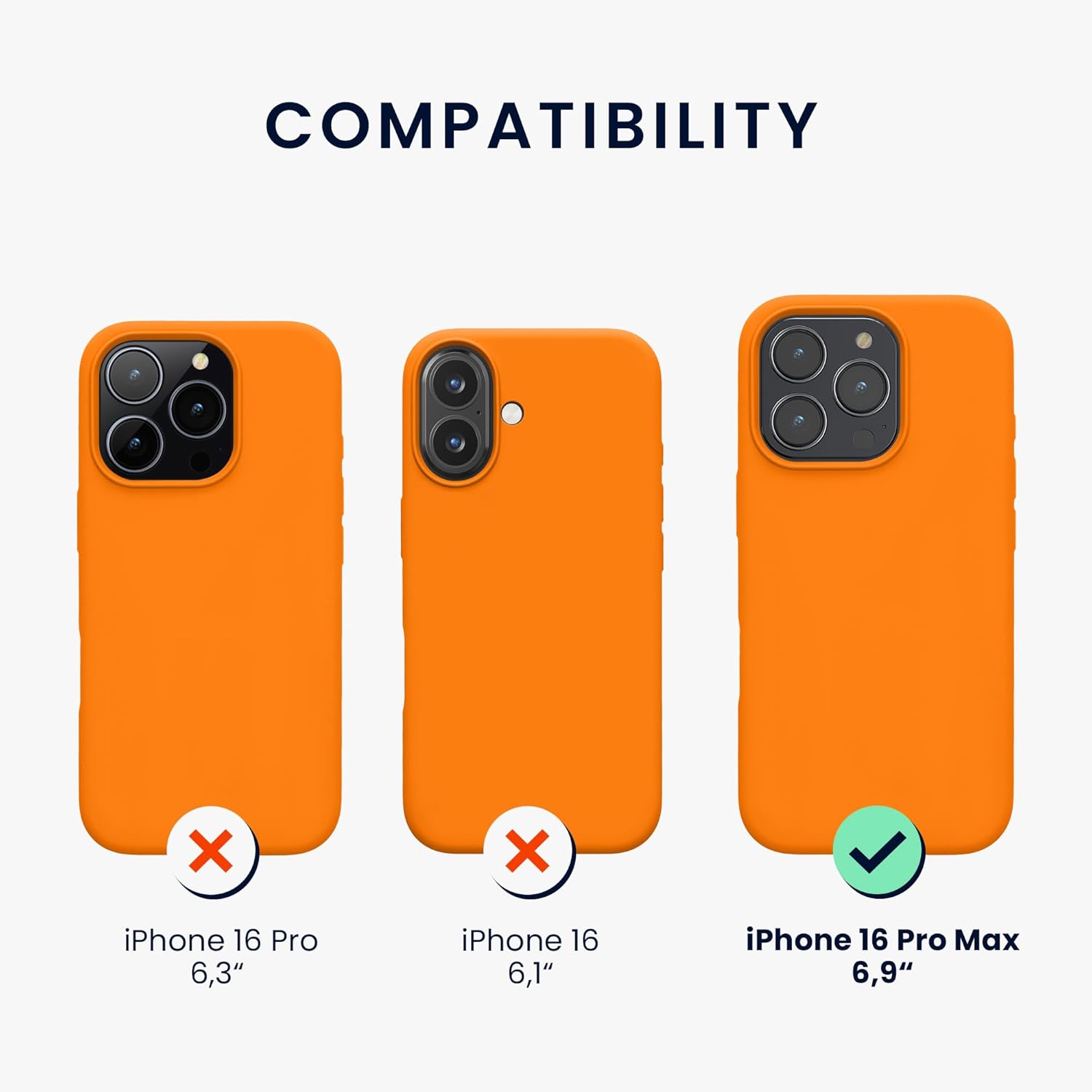 KW iPhone 16 Pro Max Θήκη Σιλικόνης Rubberized TPU - Fruity Orange