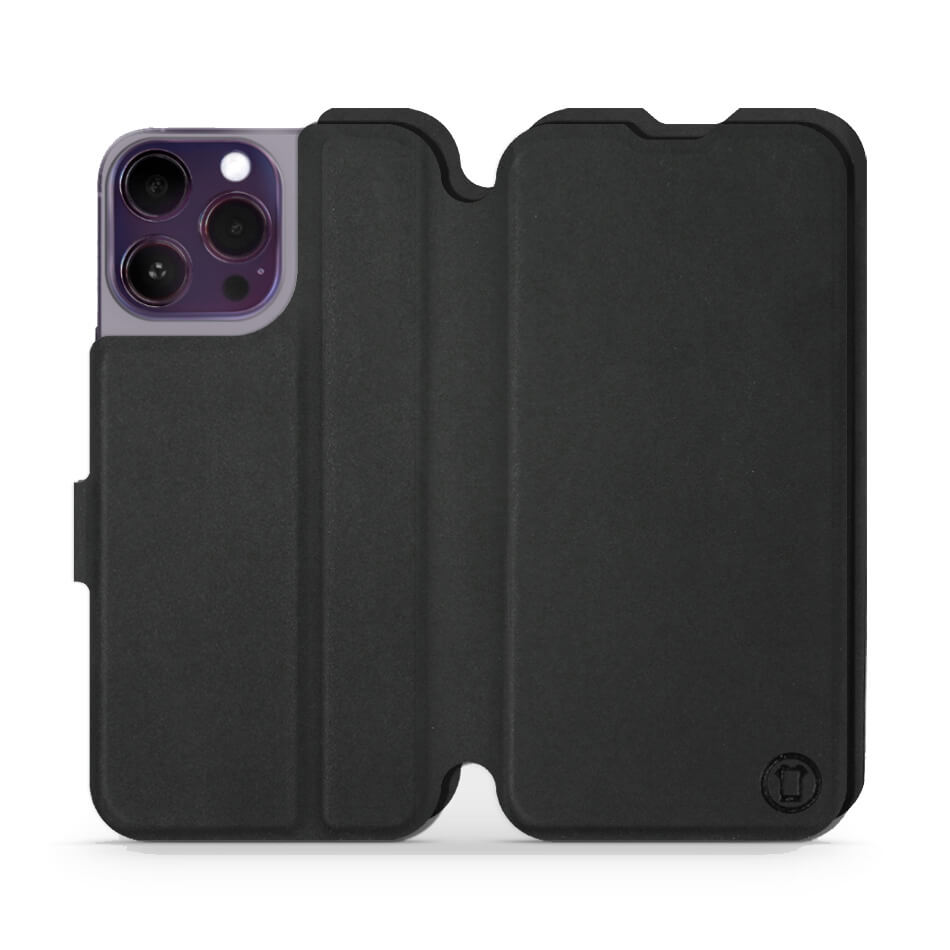 Mobiwear iPhone 14 Pro Max Θήκη Βιβλίο Slim Flip - Μαύρη - S_BLB