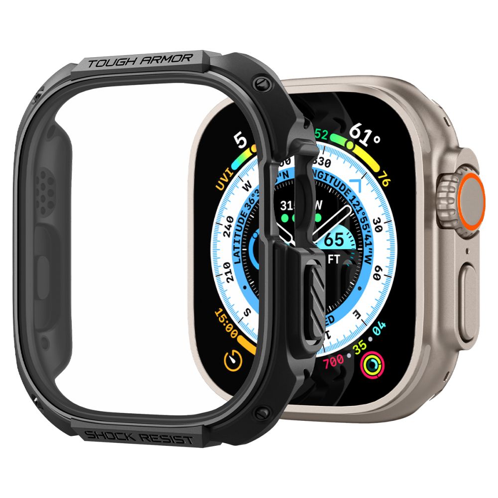 Spigen Θήκη Apple Watch Ultra (1/2/3) - 49mm Tough Armor - Black