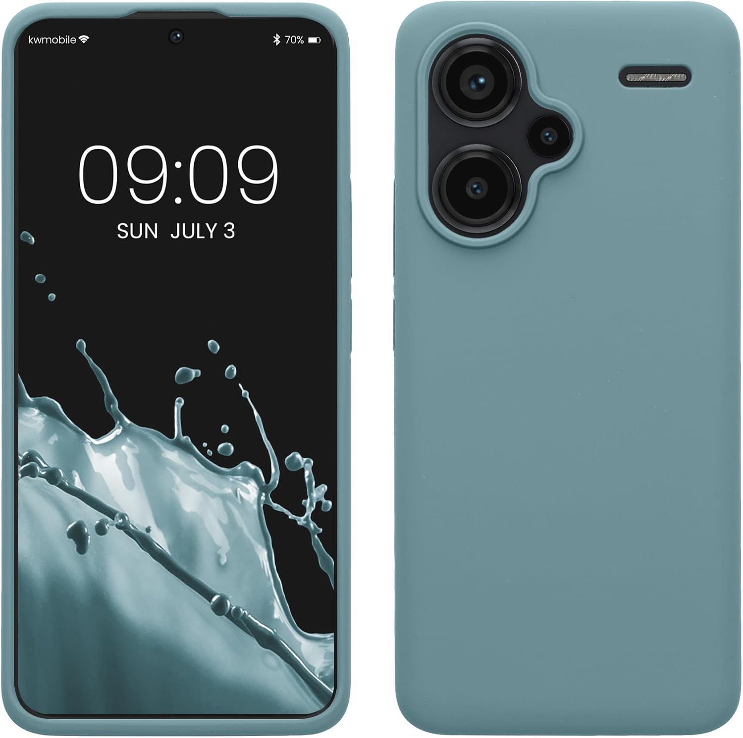 KW Xiaomi Redmi Note 13 Pro+ 5G Θήκη Σιλικόνης Rubberized TPU - Antique Stone
