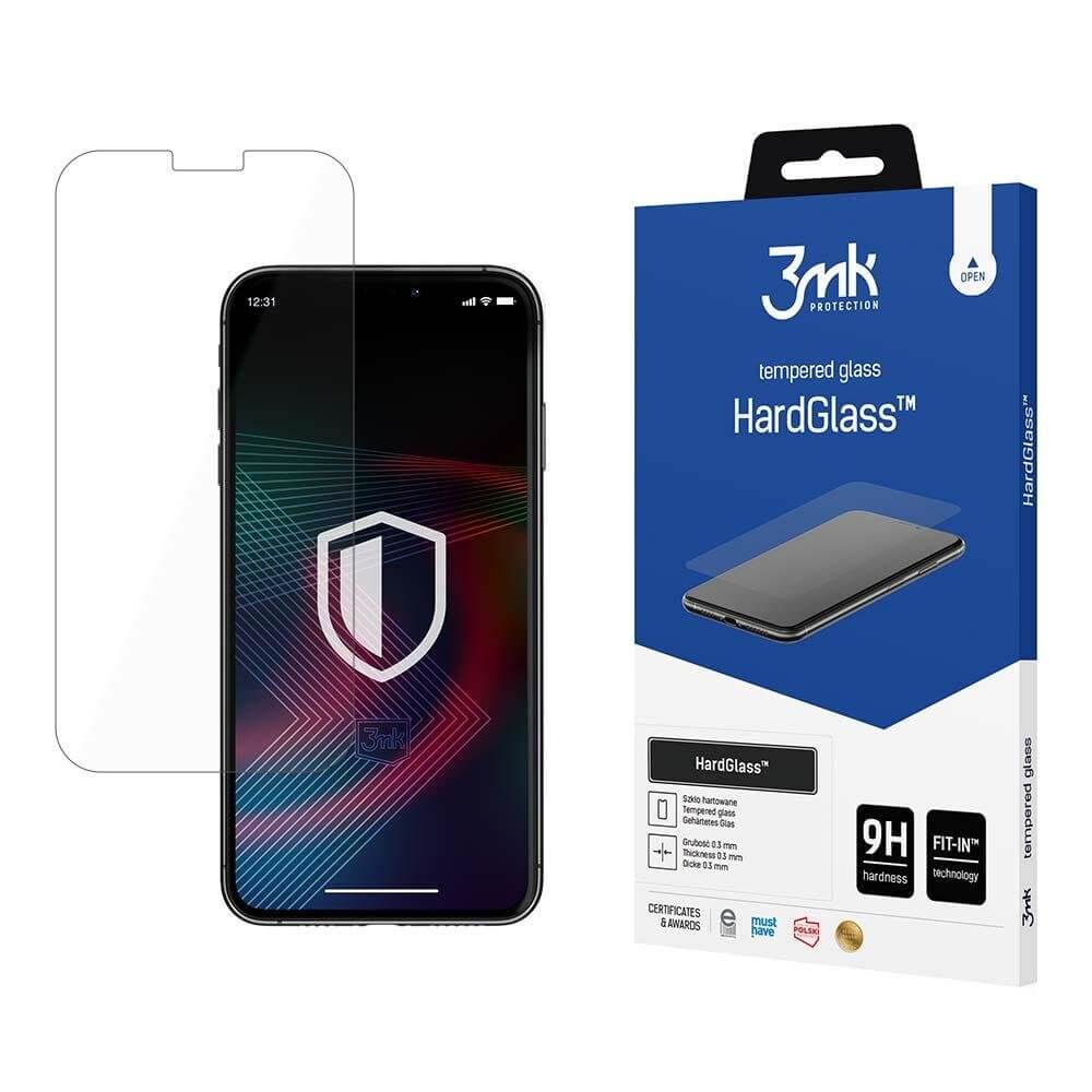 3MK iPhone 14 Pro HardGlass 0.30mm 9H Tempered Glass Αντιχαρακτικό Γυαλί Οθόνης - Clear