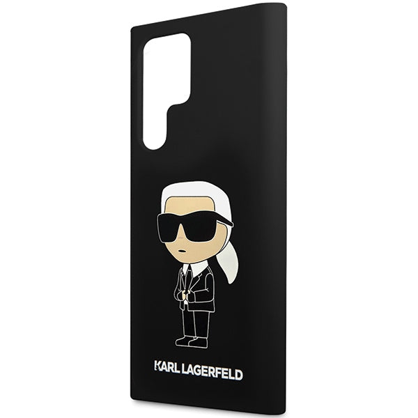 Karl Lagerfeld Samsung Galaxy S24 Ultra Silicone Ikonik Σκληρή Θήκη με Πλαίσιο Σιλικόνης - Black - KLHCS24LSNIKBCK