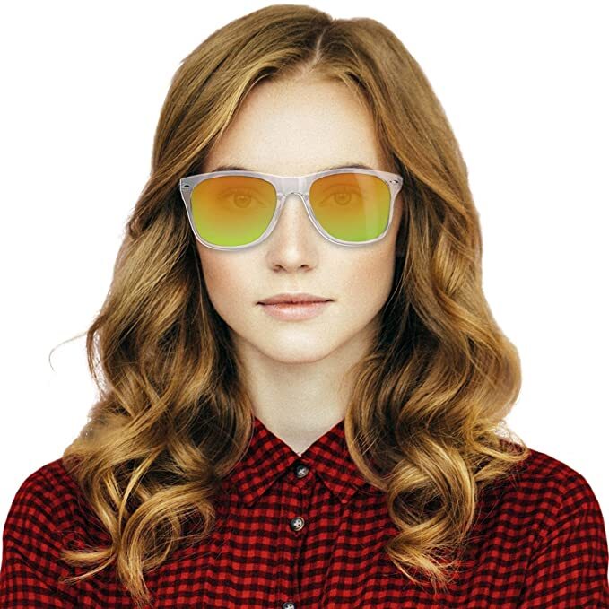 Navaris Unisex Γυαλιά Ηλίου - UV400 - Clear / Light Brown - 40731.03.09