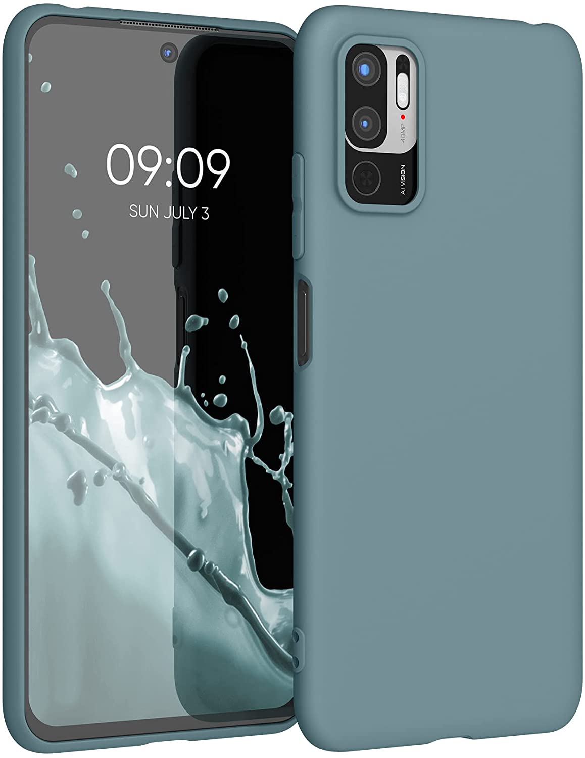 KW Xiaomi Redmi Note 10 5G Θήκη Σιλικόνης TPU - Arctic Blue - 54947.207