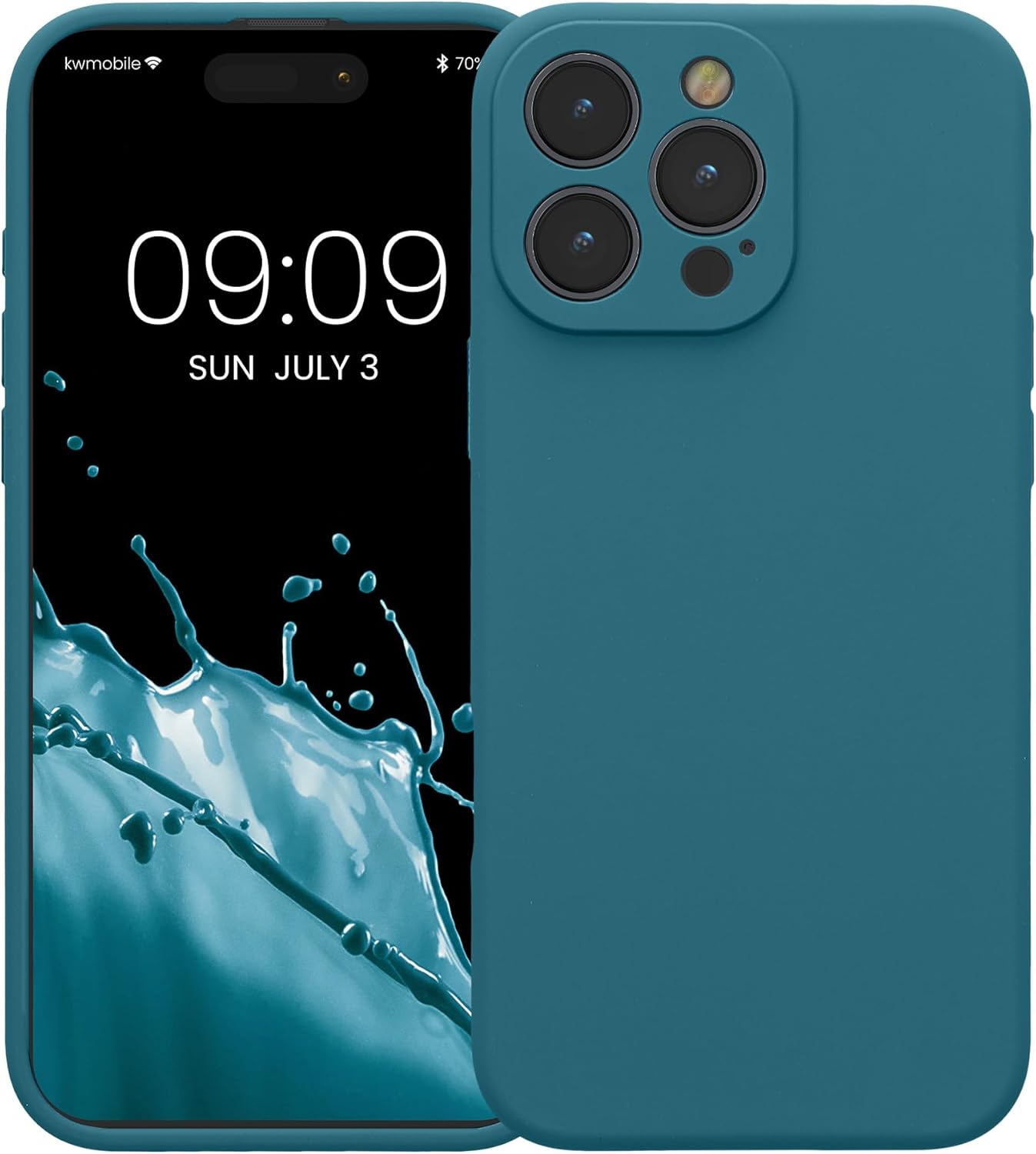 KW iPhone 16 Pro Max Θήκη Σιλικόνης Rubberized TPU - Matte Petrol