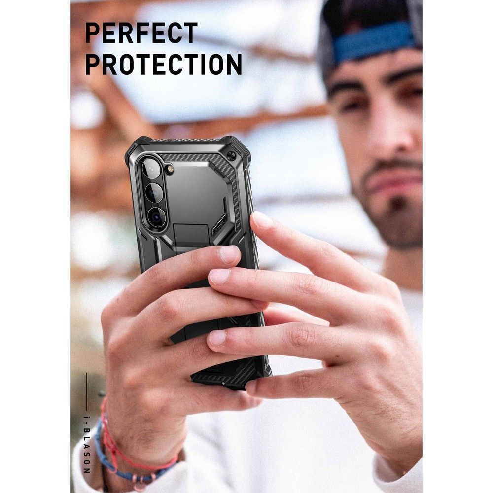 Supcase Samsung Galaxy S23+ Armorbox 2 Σκληρή Θήκη με Προστασία Οθόνης και Stand - Black