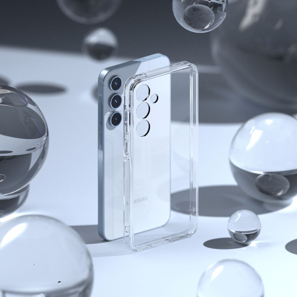 Ringke Samsung Galaxy A55 5G Fusion Σκληρή Θήκη με Πλαίσιο Σιλικόνης - Διάφανη