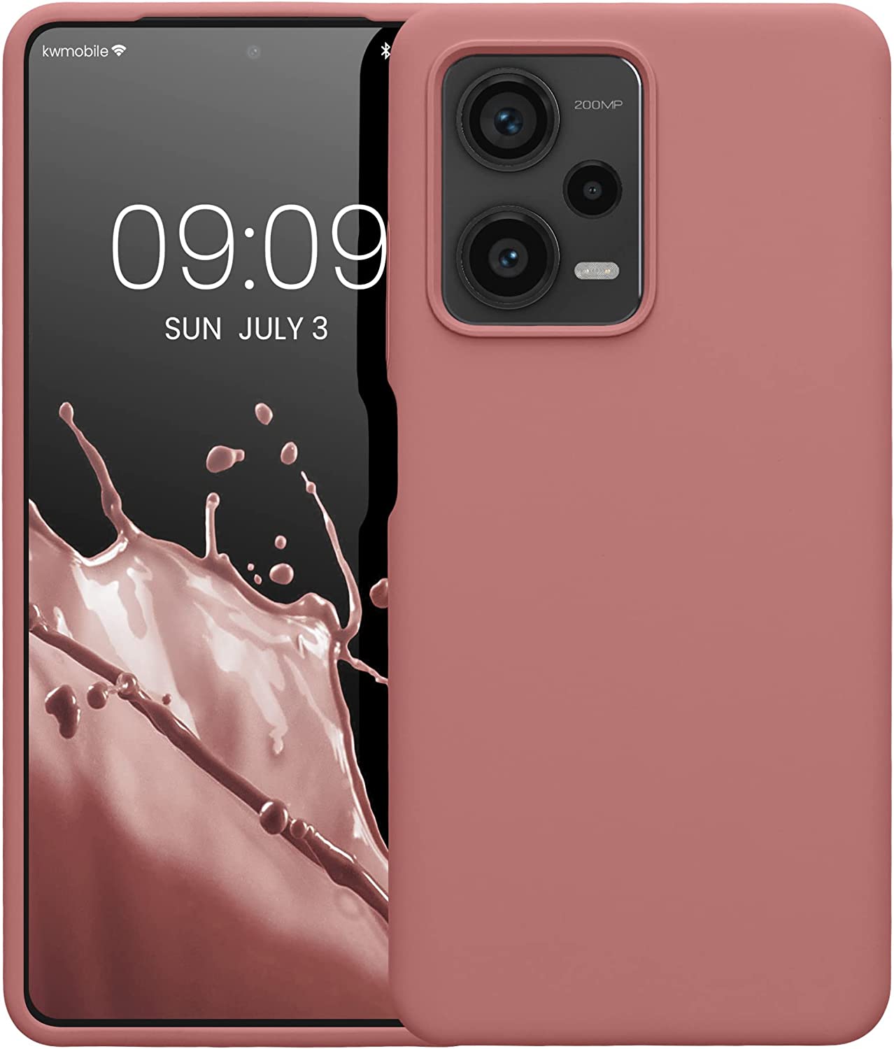 KW Xiaomi Redmi Note 12 Pro+ Θήκη Σιλικόνης Rubberized TPU - Winter Rose - 60691.193