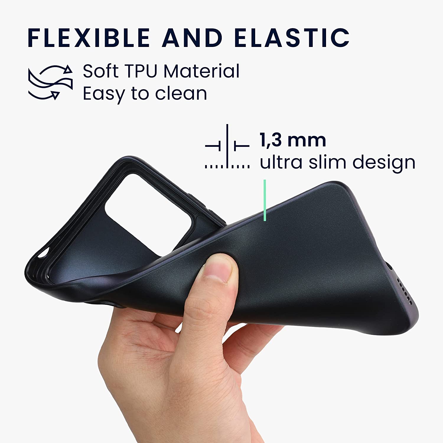 KW Xiaomi Poco X4 Pro 5G Θήκη Σιλικόνης TPU - Metallic Blackberry - 57984.115