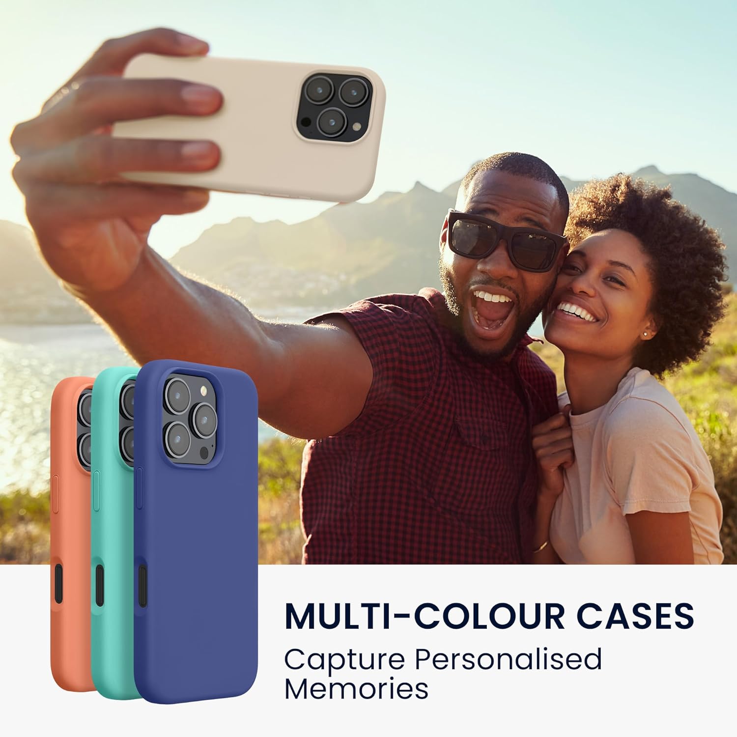 KW iPhone 16 Pro Max Θήκη Σιλικόνης Rubberized TPU - Cream