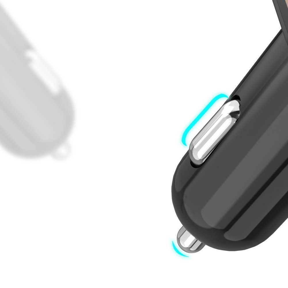 Dudao R2Pro FM Transmitter για Αναπαραγωγή Μουσικής / Κλήσεις / Φόρτιση Κινητών στο Αυτοκίνητο - Black