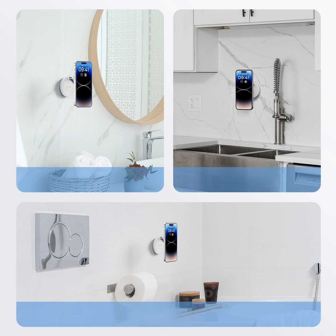 Baseus MagPro Self-adhesive Αναδιπλούμενη Αυτοκόλλητη Μαγνητική Βάση Στήριξης Κινητού - White - B10564101211-00