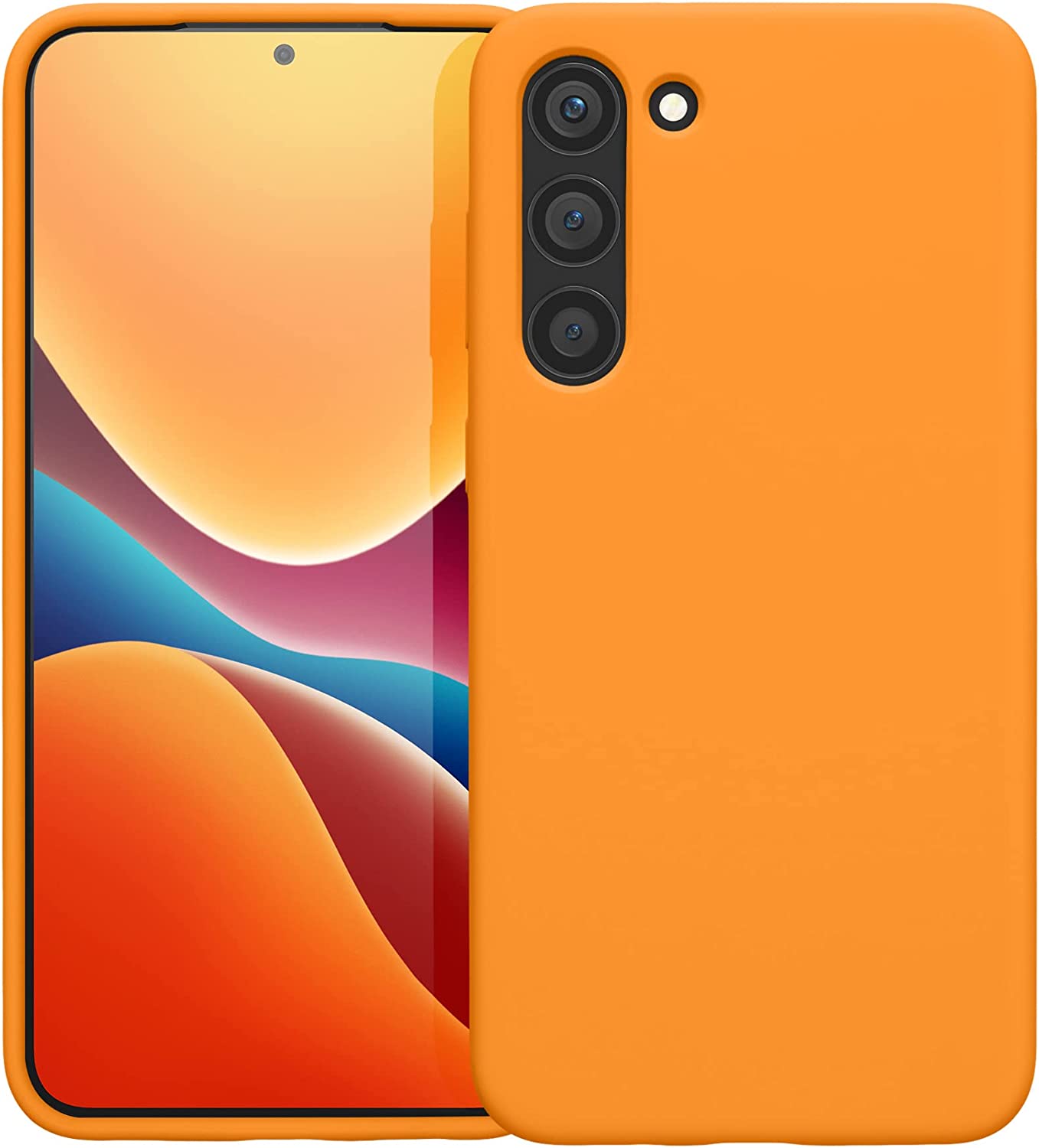 KW Samsung Galaxy S23 Plus Θήκη Σιλικόνης Rubberized TPU - Fruity Orange - 60274.150
