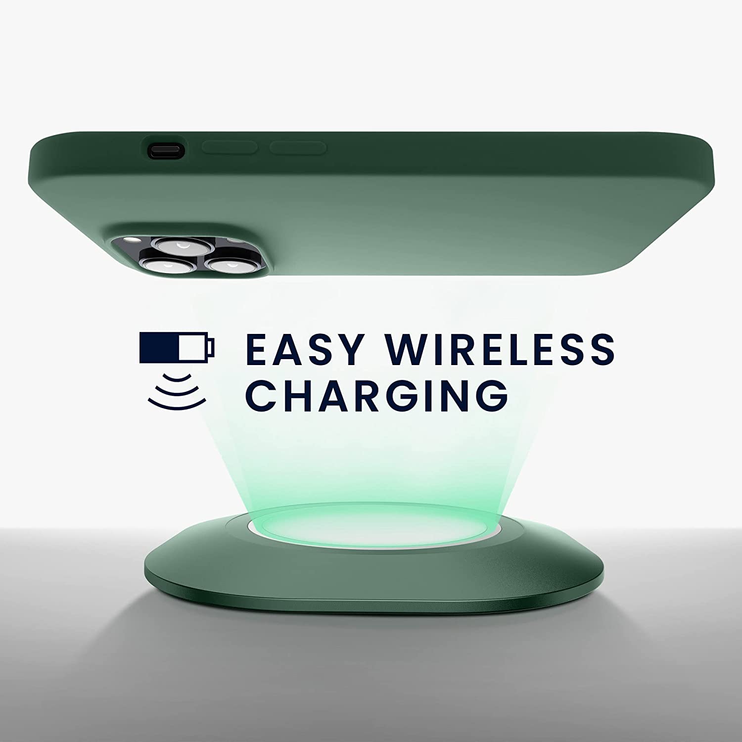 KW iPhone 14 Pro Θήκη Σιλικόνης TPU - Forest Green - 59073.166