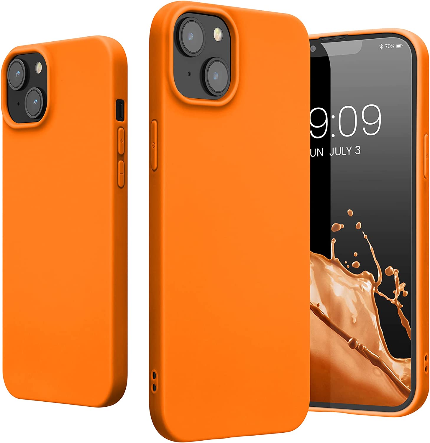 KW iPhone 14 Plus Λεπτή Θήκη Σιλικόνης TPU - Fruity Orange - 59076.150