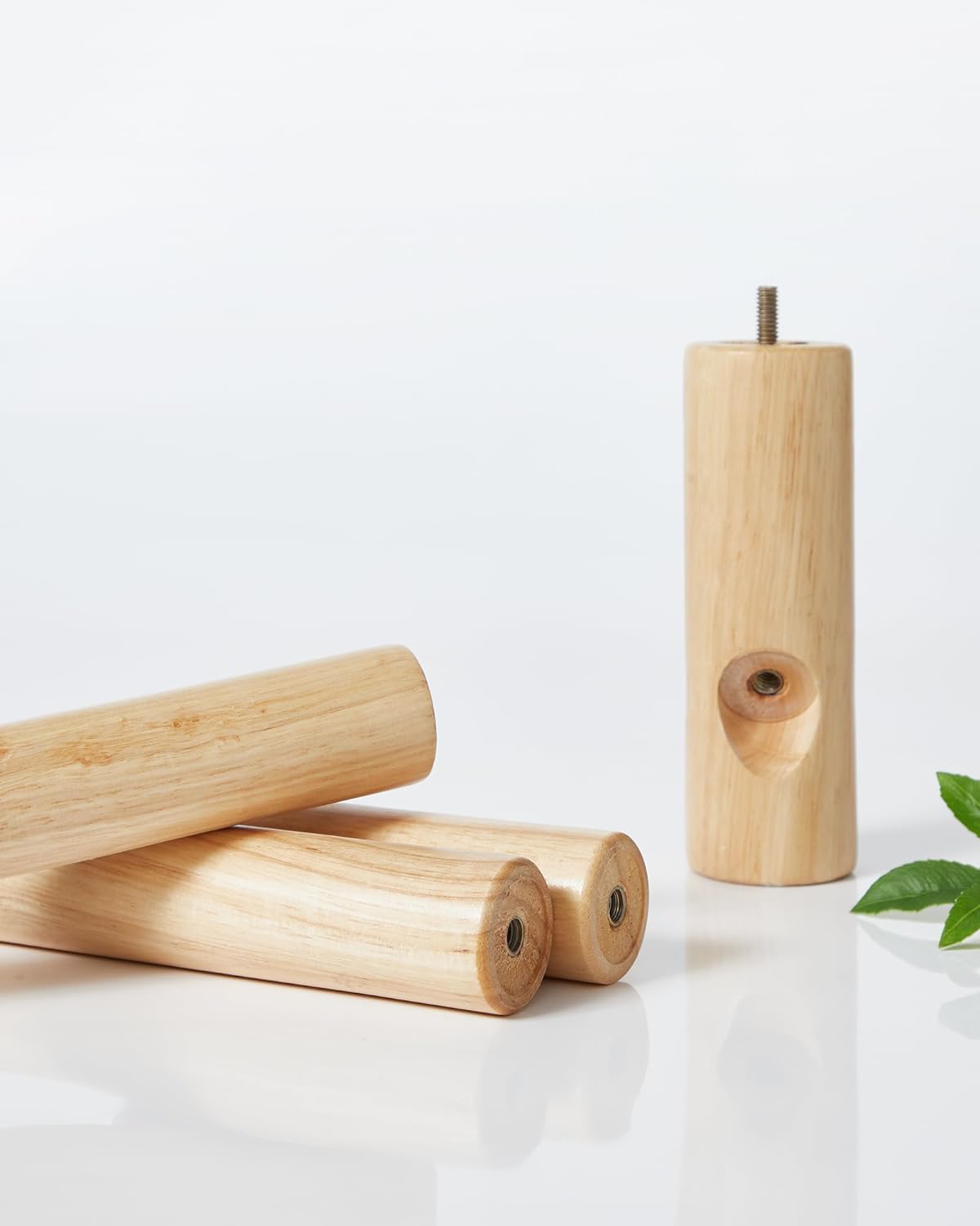 Vasagle Επιδαπέδια Ξύλινη Κρεμάστρα με Ρυθμιζόμενο Ύψος - White - RCR04WT