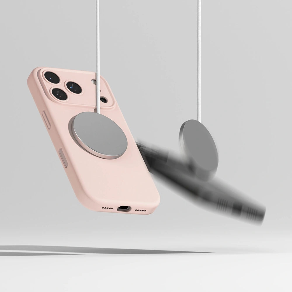 Ringke iPhone 17 Pro Max - Silicone Magnetic MagSafe - Θήκη Σιλικόνης με MagSafe - Pink Sand
