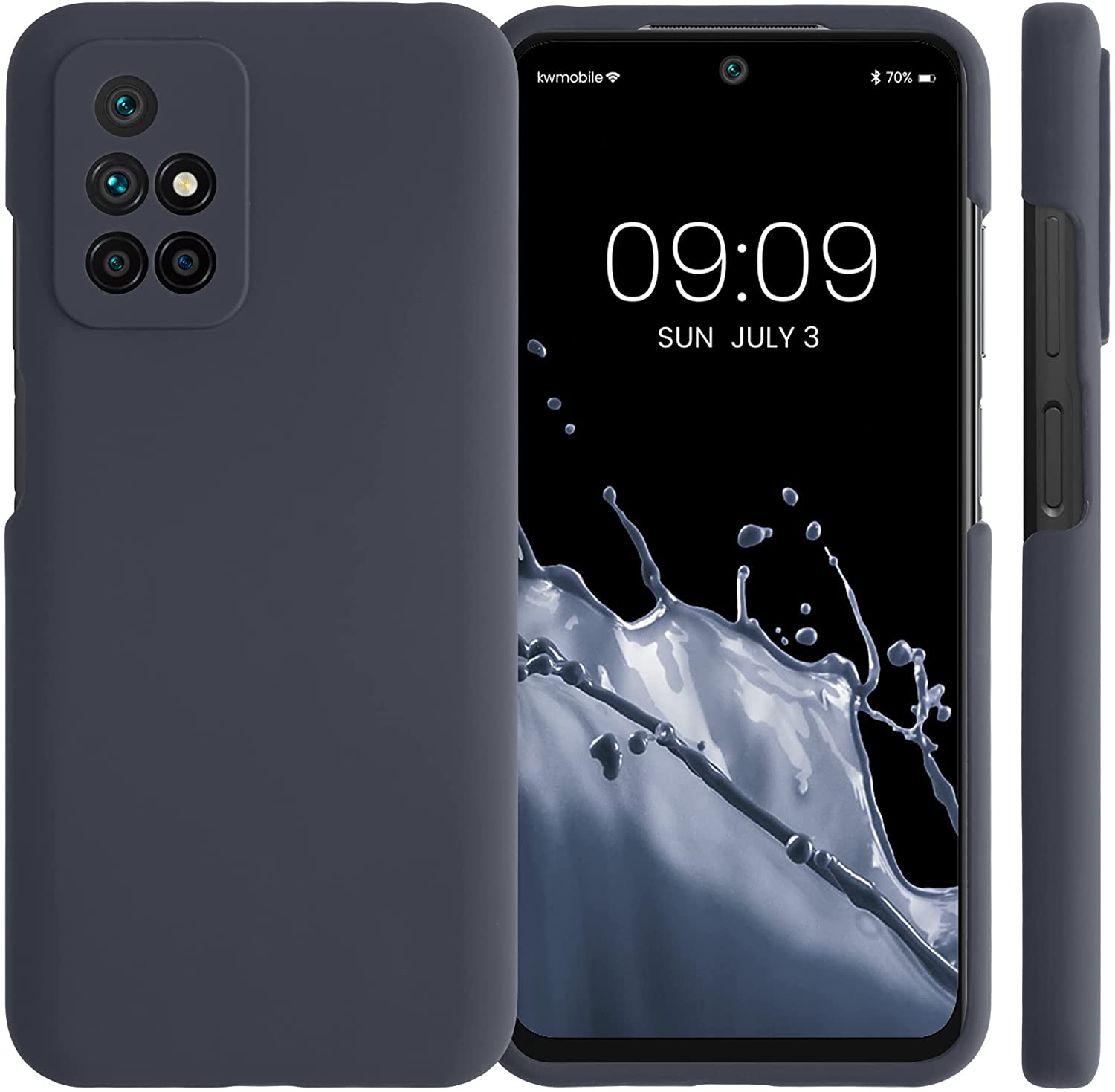 KW Xiaomi Redmi 10 Θήκη Σιλικόνης Rubberized TPU - Blueberry - 56153.186