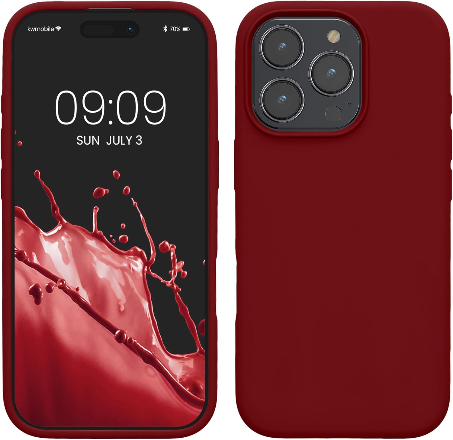 KW iPhone 16 Pro Max Θήκη Σιλικόνης Rubberized TPU - Rhubarb Red
