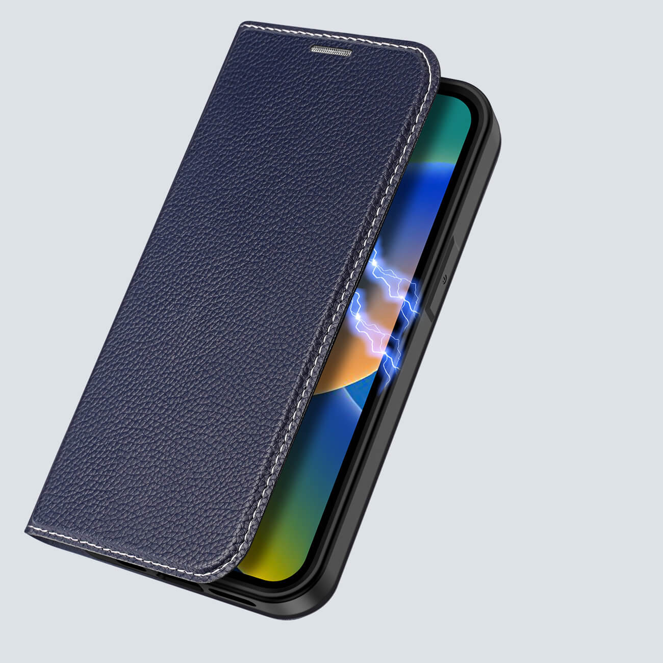 Dux Ducis iPhone 14 Pro Max Skin X2 Flip Stand Case Θήκη Βιβλίο - Blue