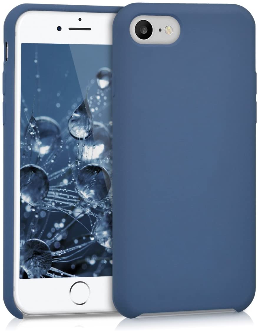 KW iPhone SE 2022 / SE 2020 / 7 / 8 Θήκη Σιλικόνης Rubber TPU - Dark Blue - 40225.17
