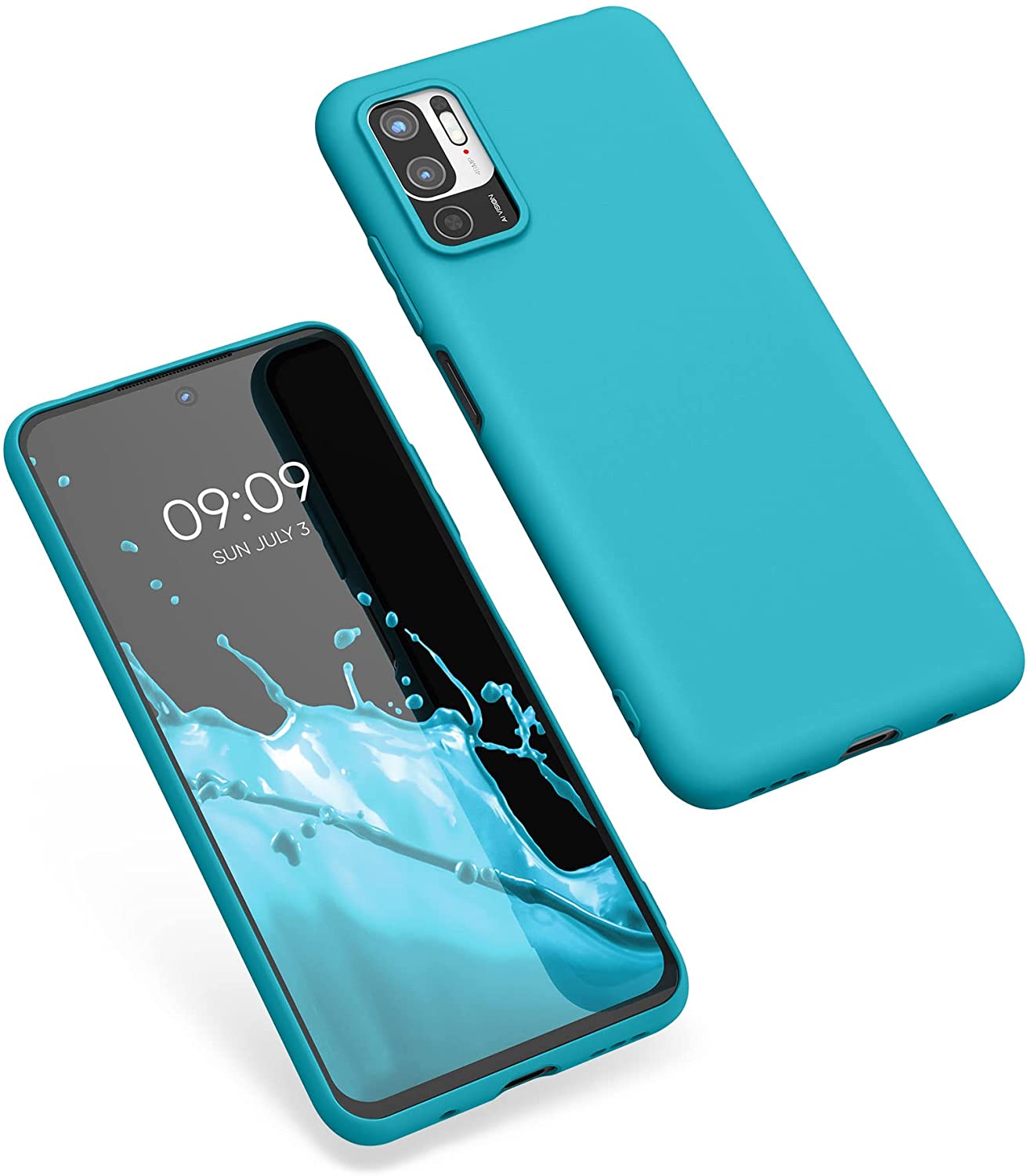 KW Xiaomi Redmi Note 10 5G Θήκη Σιλικόνης TPU - Sea Blue - 54947.223