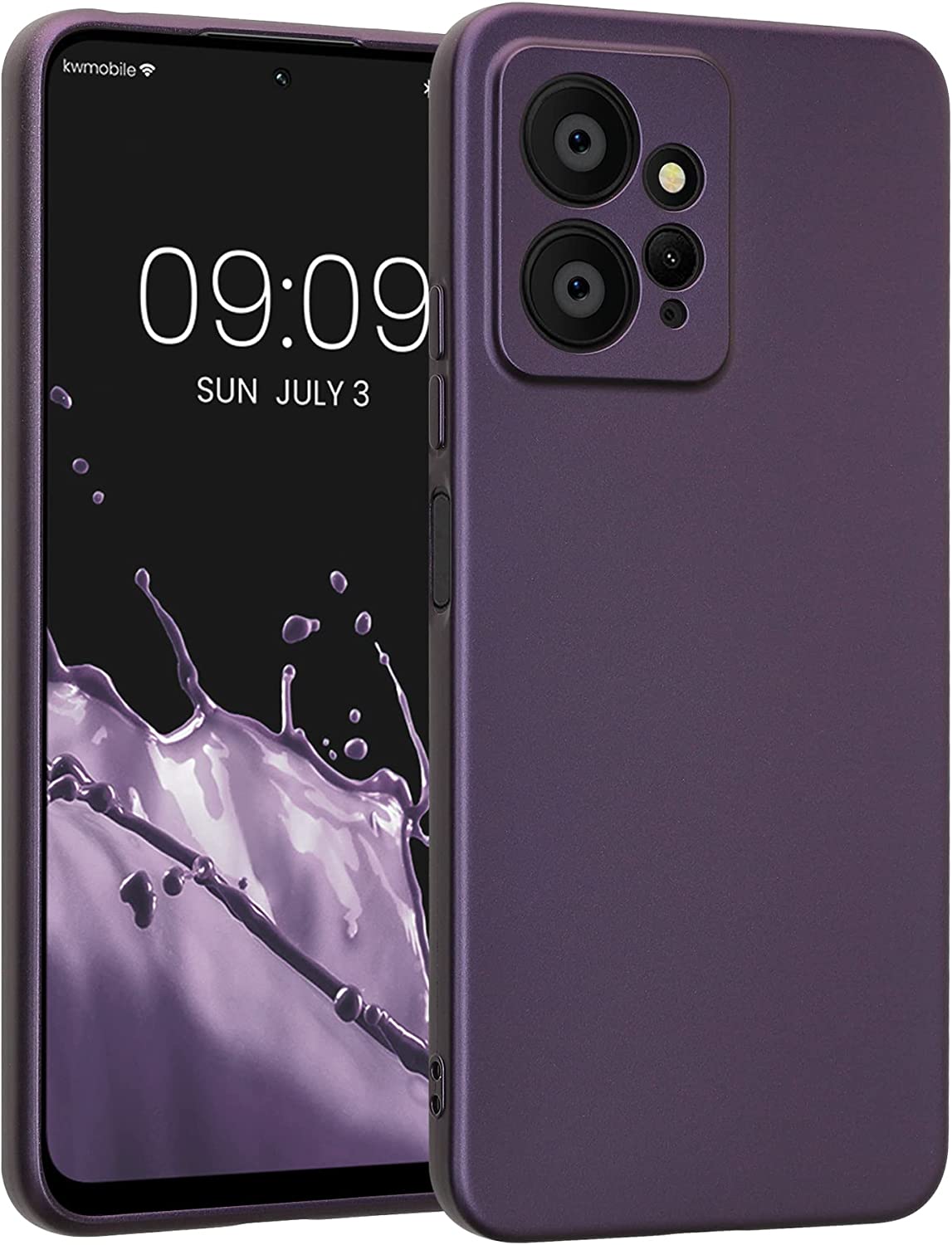 KW Xiaomi Redmi Note 12 4G Θήκη Σιλικόνης TPU - Metallic Blackberry - 61175.115