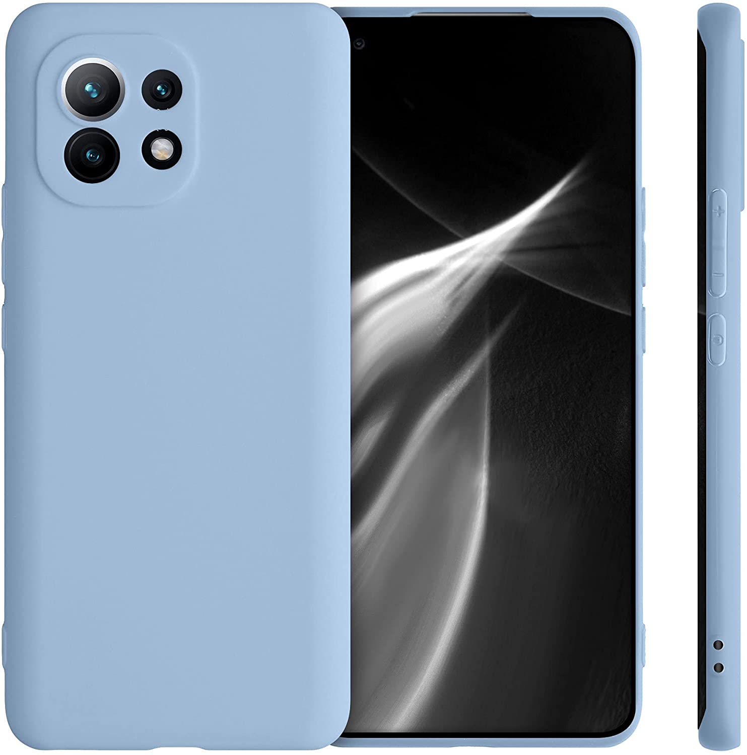 KW Xiaomi Mi 11 Θήκη Σιλικόνης TPU - Light Blue Matte - 54188.58