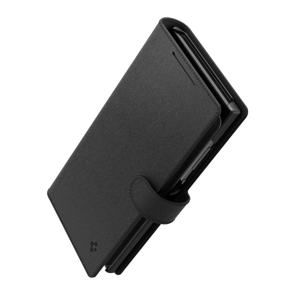Spigen Samsung Galaxy S24 Ultra Wallet S Plus Θήκη Πορτοφόλι από Δερματίνη - Black