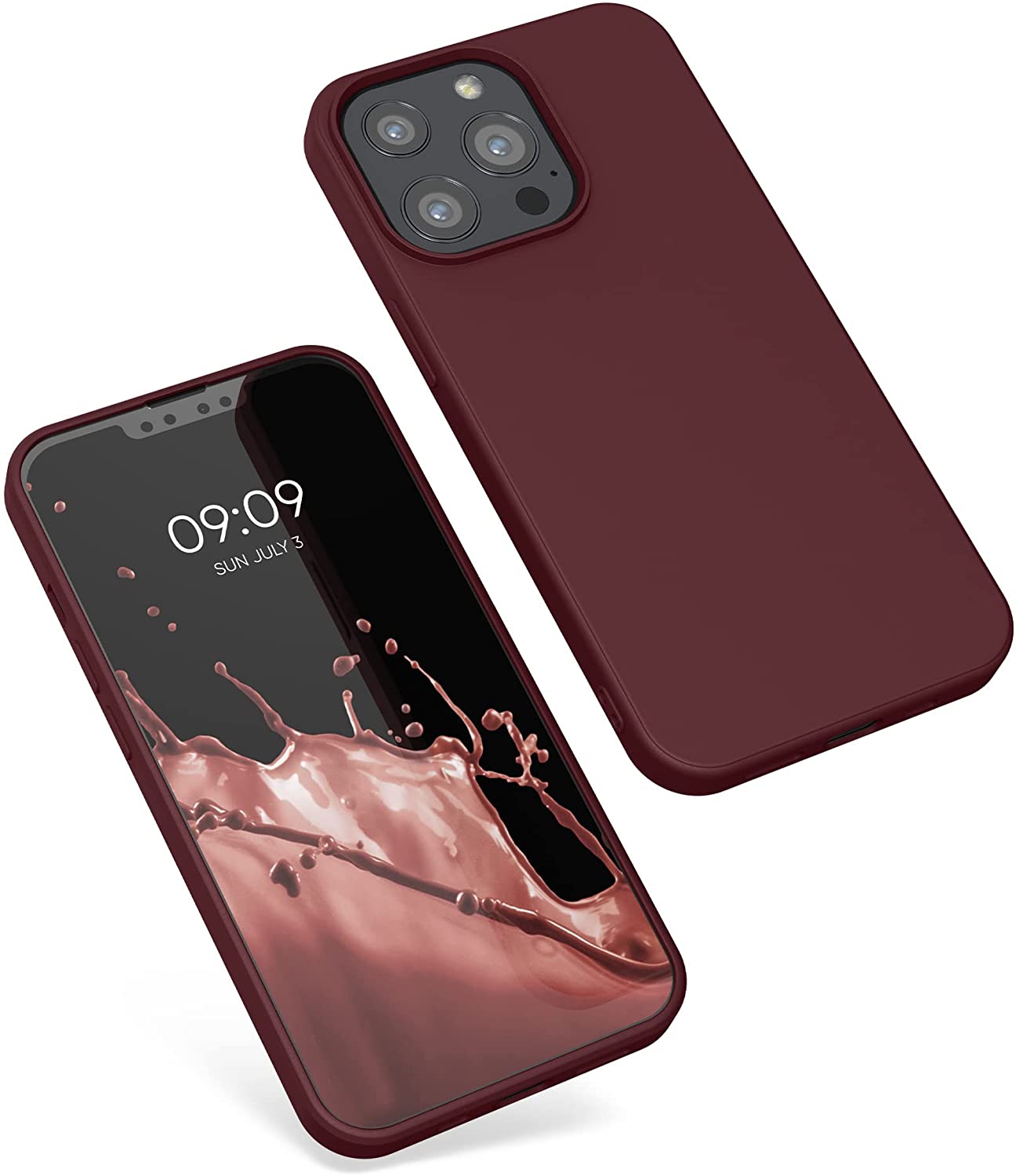 KW iPhone 13 Pro Θήκη Σιλικόνης Rubberized TPU - Rhubarb Red - 55962.209