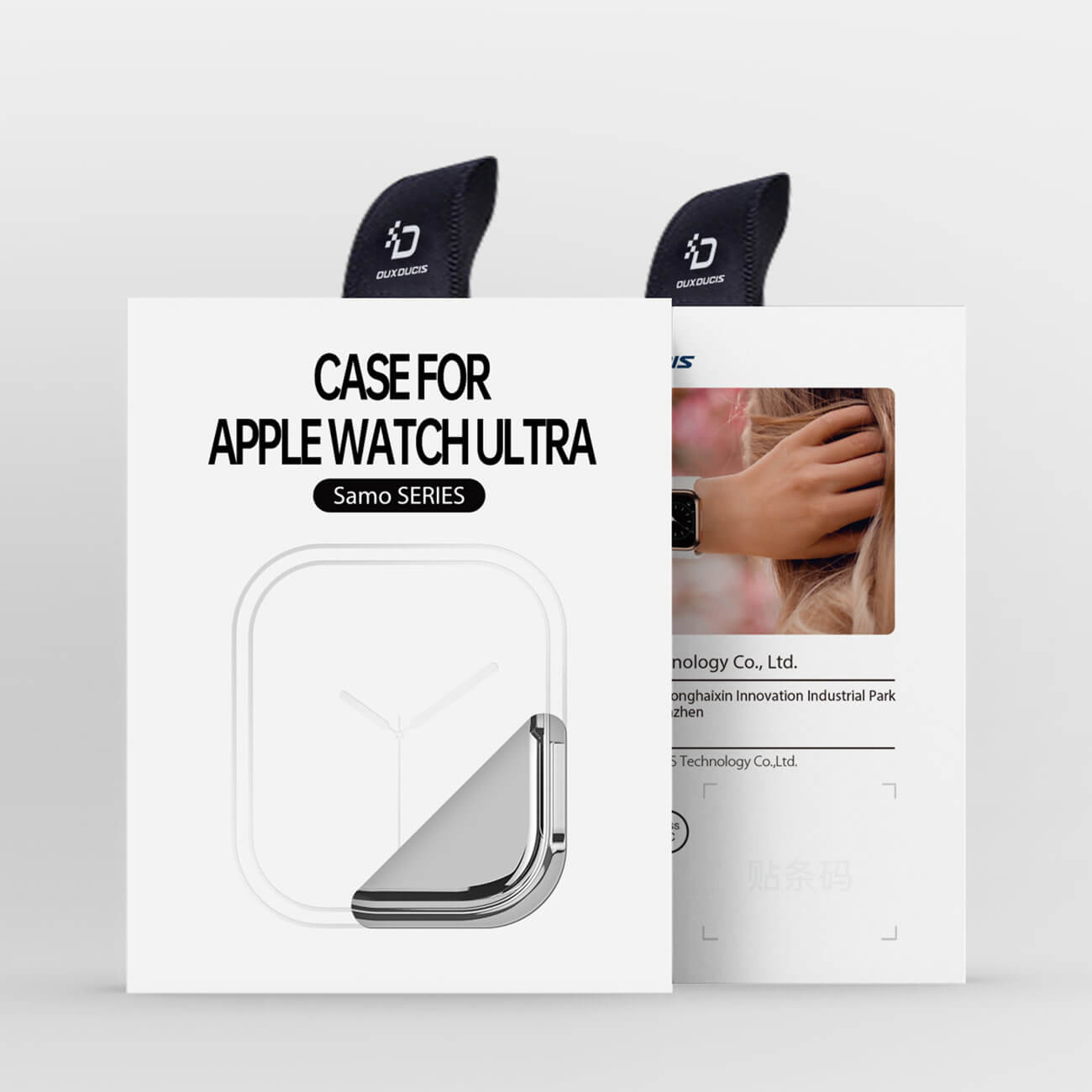 Dux Ducis Θήκη Apple Watch Ultra (1/2/3) - 49mm Samo Case Σιλικόνης - Silver