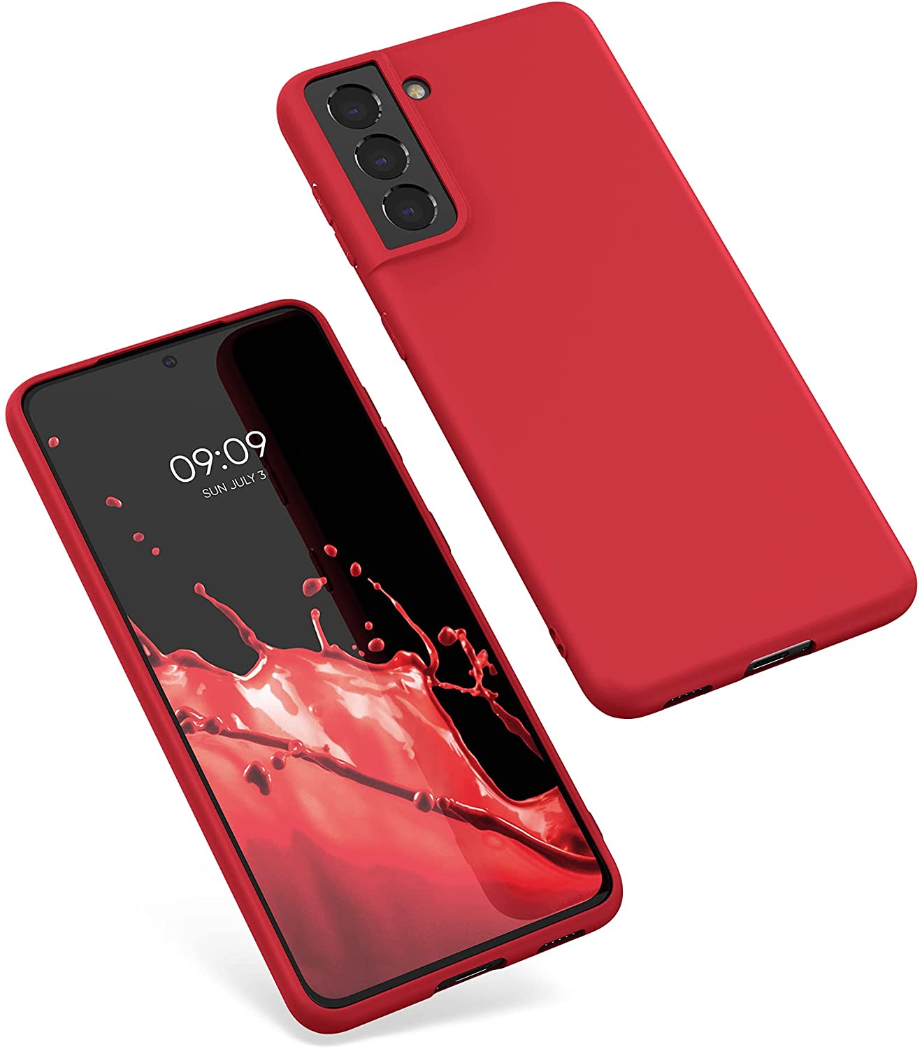 KW Samsung Galaxy S21 Θήκη Σιλικόνης TPU - Rococco Red - 54055.208