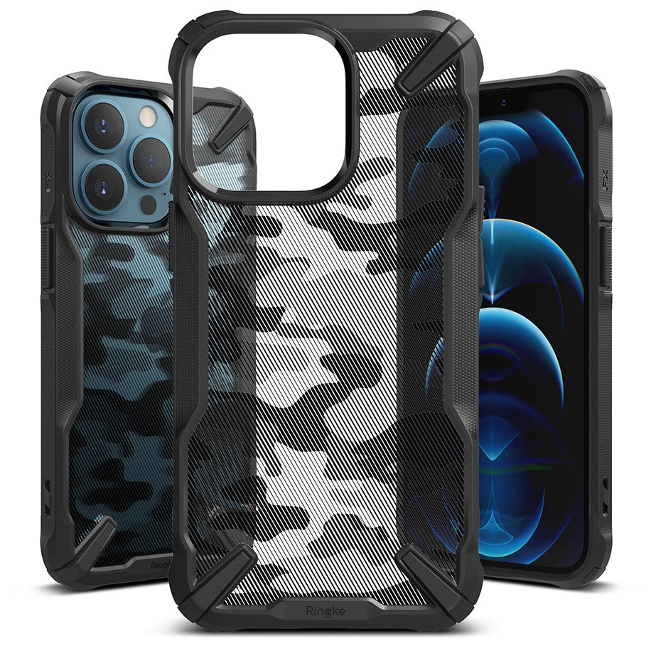 Ringke iPhone 13 Pro Fusion X Σκληρή Θήκη με Πλαίσιο Σιλικόνης - Black - Camo
